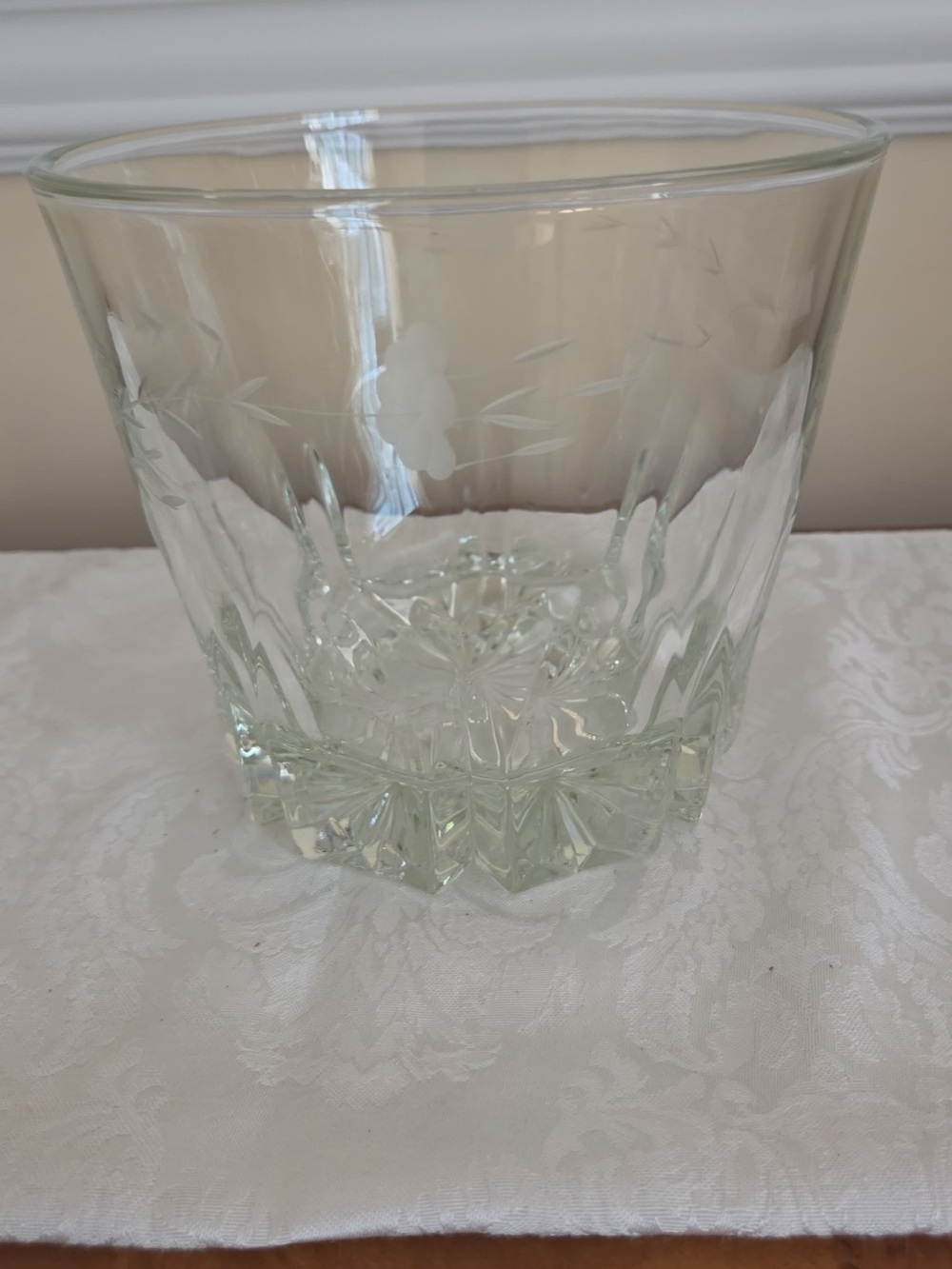 Princess House Clear Cut Glass Decorative Bowl
